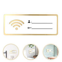 Пароль-знак с Wi-Fi для гостевого дома, 10 х25 см
