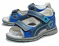 Ортопедичні босоніжки сандалії літнє взуття для хлопчика 5375А сині Том М р.27,29