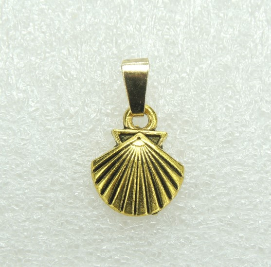 Кулон підвіска Liresmina Jewelry Річкова мушля 1,5 см золотистий
