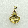 Кулон підвіска Liresmina Jewelry Річкова мушля 1,5 см золотистий, фото 2