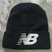 Шапка New Balance чорна.Хіт!