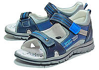 Ортопедические босоножки сандалии летняя обувь для мальчика 5374Е синие Том М р.29