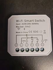 WiFi модуль управління на 2 канали Aubess 16А Smart Life 90-250В