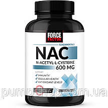 Амінокислота N-ацетил L-цистеїн Force Factor NAC 600 мг 200 капс., фото 4