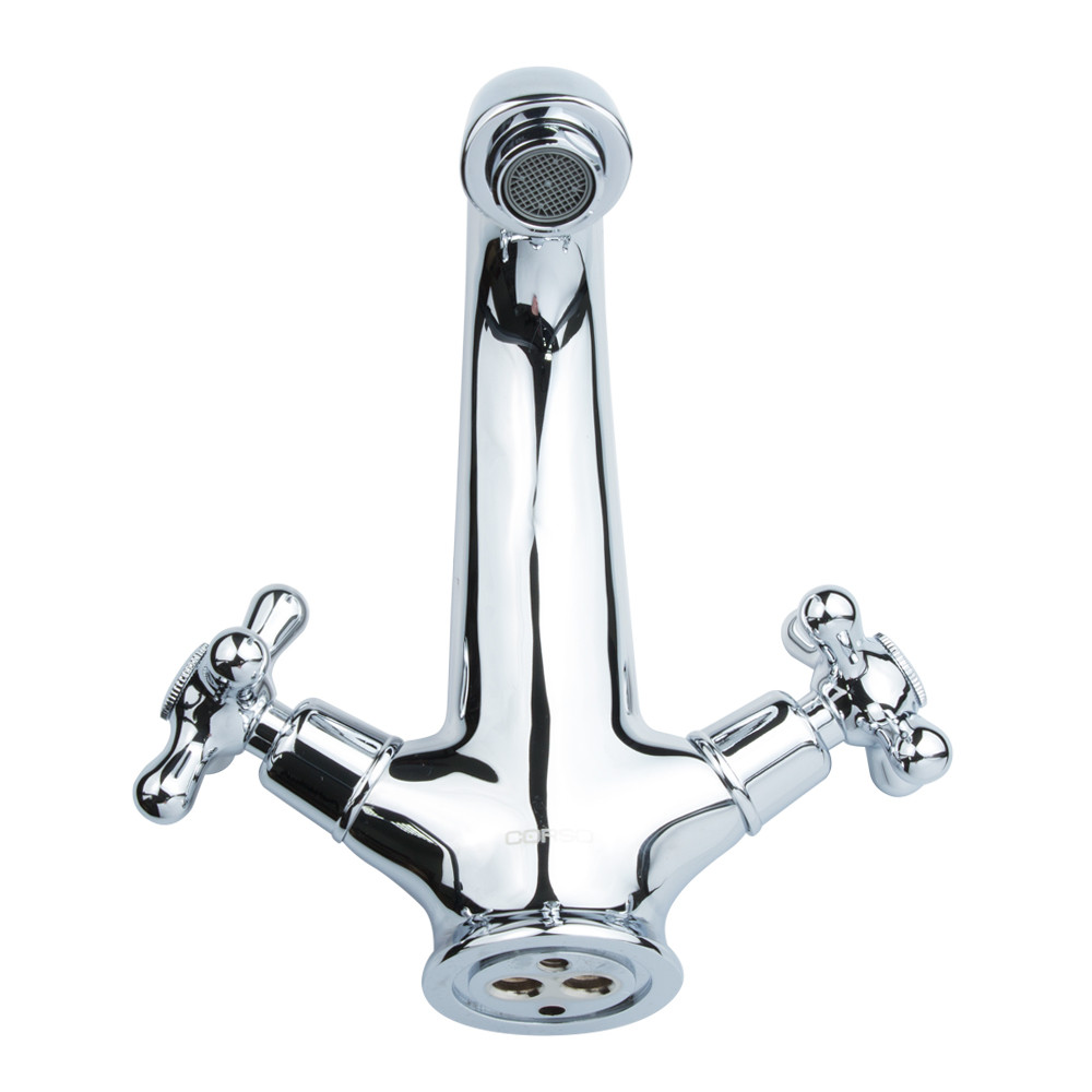 Смеситель для умывальника / раковины, литой на шпильке ARNO (латунь, 1/2") ТМ CORSO, фото 3