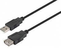 Удлинитель USB 2.0 AM/AF, 3m, (TT0300-2-3), черный