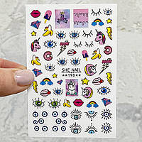 Слайдери Pop Art 3Д She Nail-198