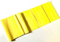 Резиновая эластичная лента эспандер (для пилатеса) 150 х 15 см. (0,3 мм) желтая