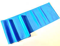 Резиновая эластичная лента эспандер (для пилатеса) 150 х 15 см. (0,3 мм) синяя