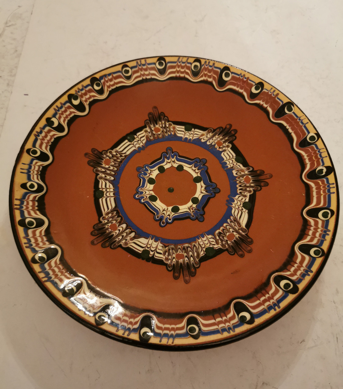 Вінтажна керамічна тарілка, фото 1