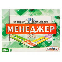 Игра STRATEG 30453 настольная Менеджер 38*29*4 см