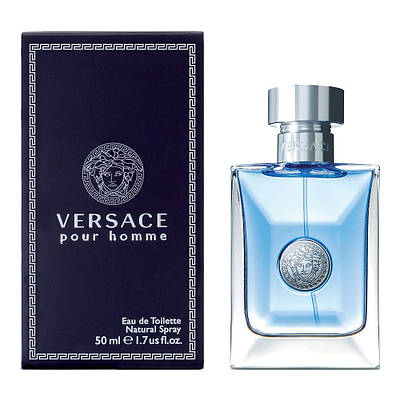 Туалетная вода оригінал Versace Pour Homme 50 мл, свіжий пряний чоловічий аромат