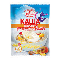 Каша вівсяна з персиком+льон миттєвого приготування Козуб продукт 40 г (4820094536294)