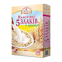 Суміш пластівців 5 злаків + кунжут миттєвого приготування Козуб продукт 600 г (4820094536225)