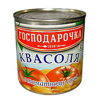 Квасоля в томатному соусі ж/б Господарочка 420 г (4820024792875)