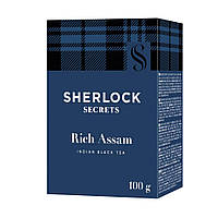 Чай чорний індійський листовий Rich Assam Sherlock Secrets 100 г (4823118600735)