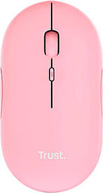 Trust Миша Puck Rechargeable Ultra-Thin BT WL Silent Pink