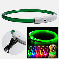 LED-нашийник на собак і котів різних кольорів Pet Safeti