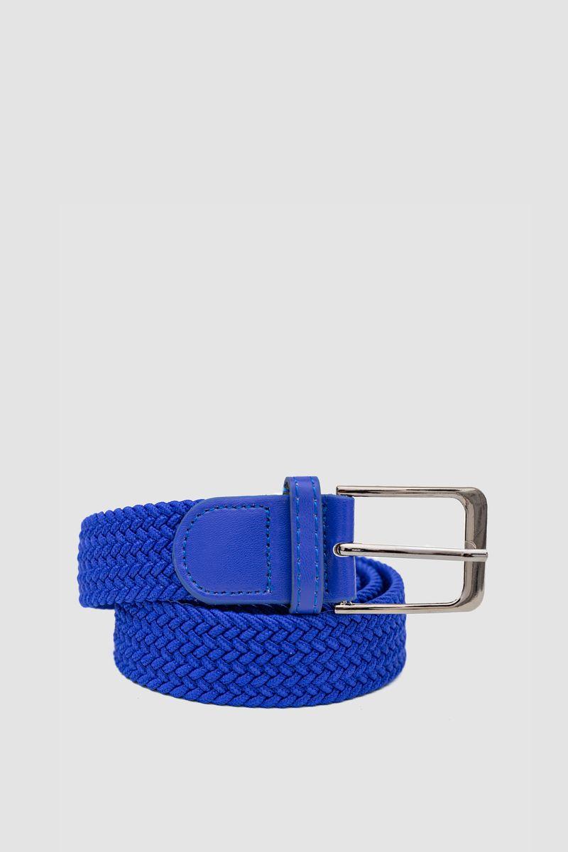 Ремінь унісекс однотонний, колір електрик, 196R35T1W6, фото 1