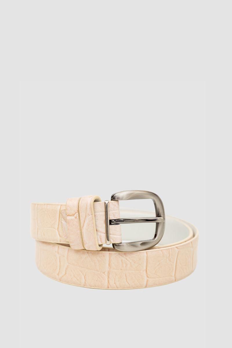Ремінь жіночий, колір світло-бежевий, 196R3510W1, фото 1