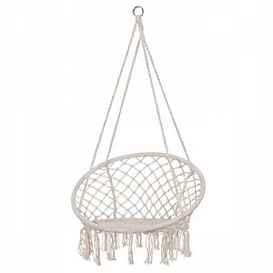 Підвісне крісло-гойдалка (плетене) Springos SPR0039 Biege Poland