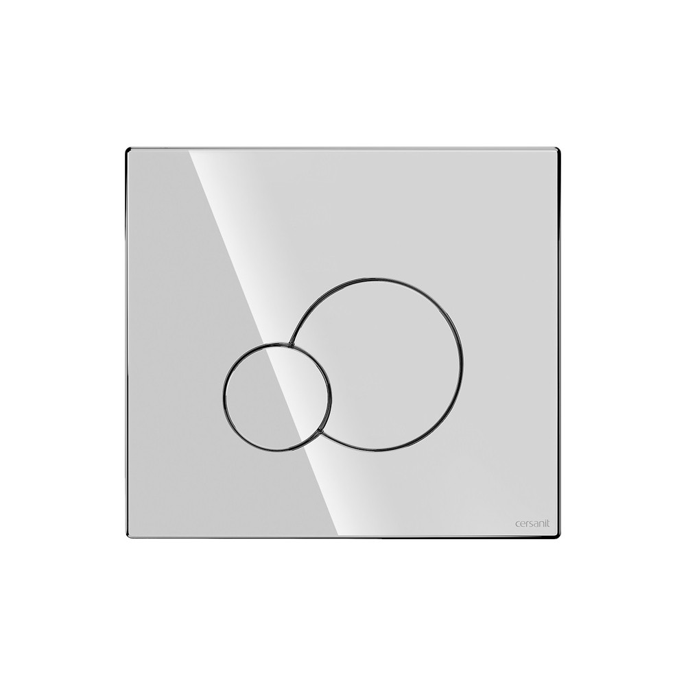Кнопка смыва Cersanit BASE CIRCLE глянцевый хром - фото 1 - id-p1847949773