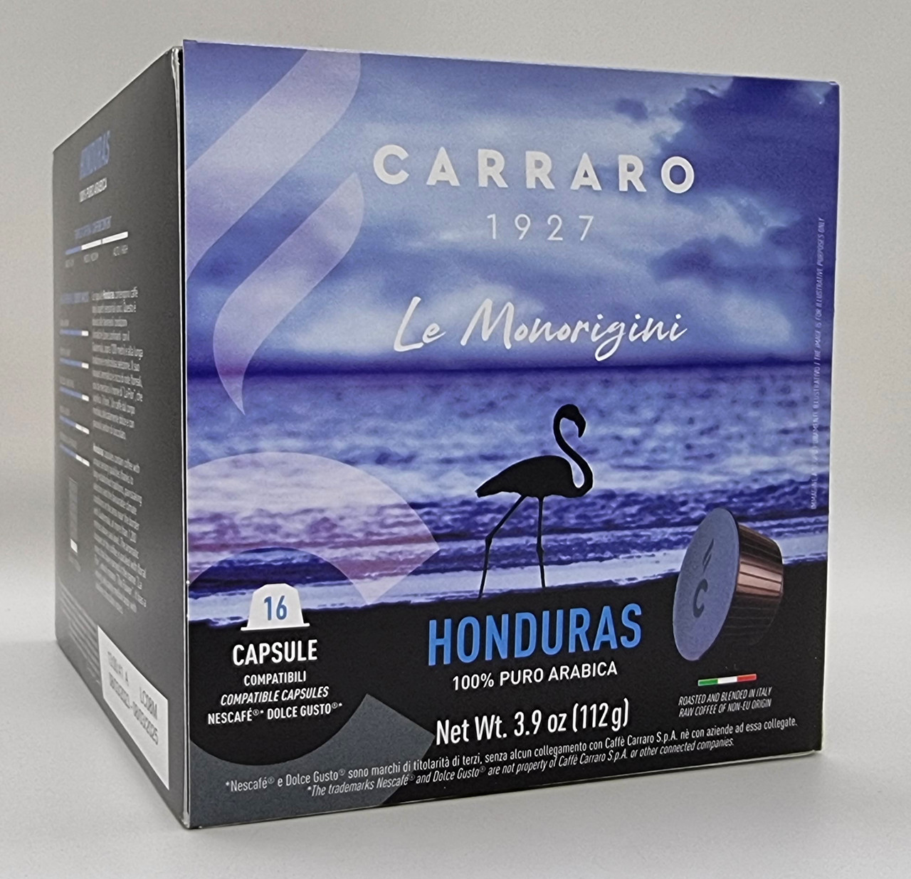 Кава в капсулах для кавомашин Nescafe Dolce Gusto "Carraro" Monoarabica Honduras 16 шт. Італія
