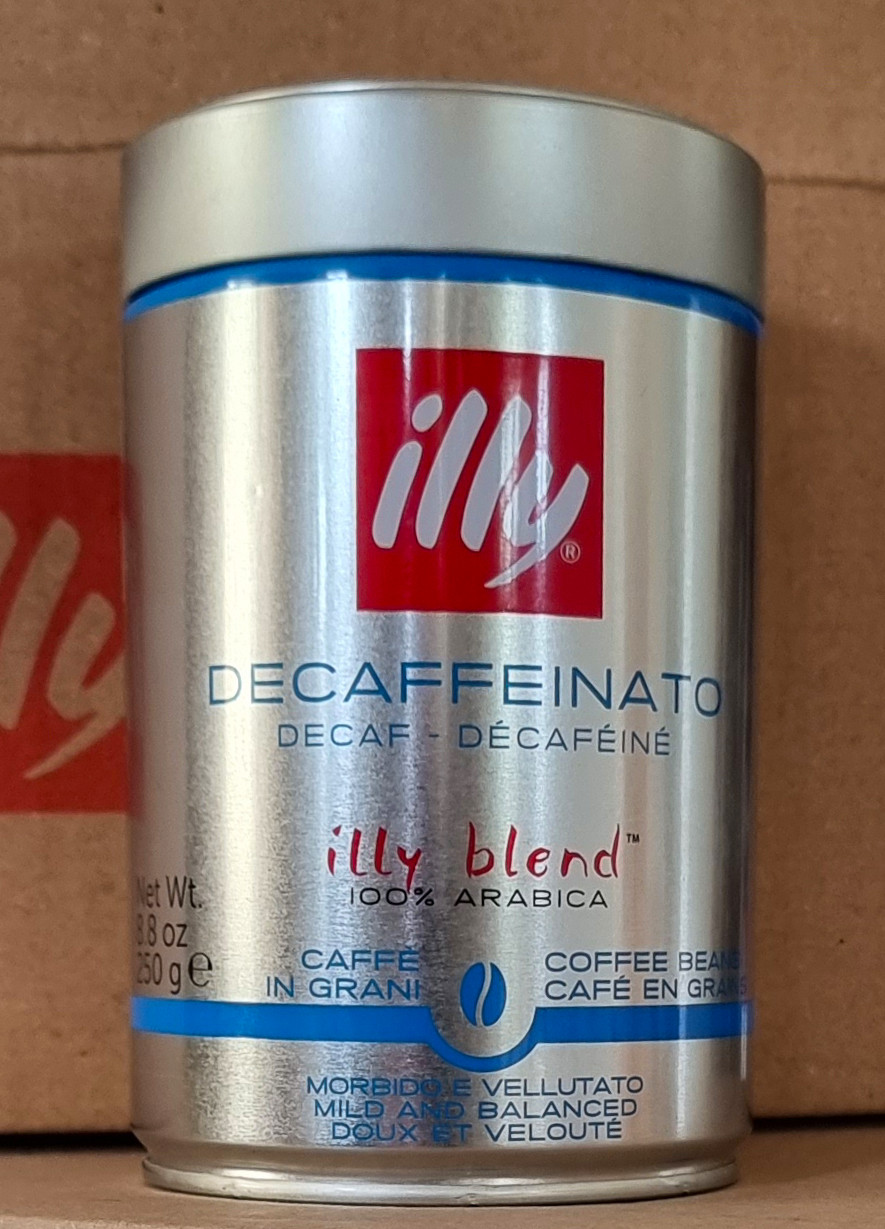 Кава в зернах Illy Caffe Decaffeinato 100% арабіка 250г Італія