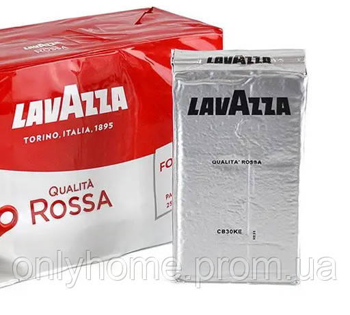 Кава мелена "Lavazza Qualita Rossa" 250 грамів Італія 70/30