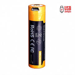 Акумулятор 18650 Fenix (2600 mAh) micro usb зарядка