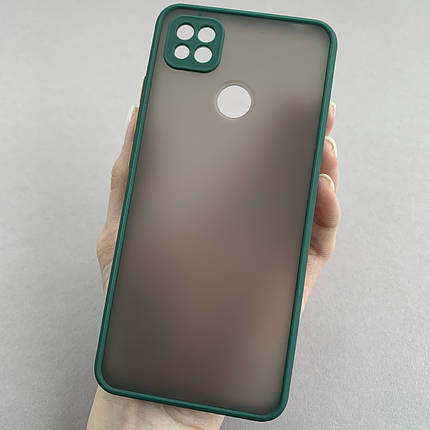 Чохол для Xiaomi Redmi 9C матовий із захистом для камери чохол на телефон сяомі редмі 9с зелений TCB, фото 1