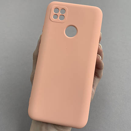 Чохол для Xiaomi Redmi 9C оксамитовий щільний чохол на телефон сяомі редмі 9с персиковий ssd, фото 1