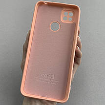 Чохол для Xiaomi Redmi 9C оксамитовий щільний чохол на телефон сяомі редмі 9с персиковий ssd, фото 3