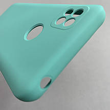 Чохол для Xiaomi Redmi 9C щільний із мікрофіброю чохол на телефон сяомі редмі 9с бірюзовий SSD, фото 6
