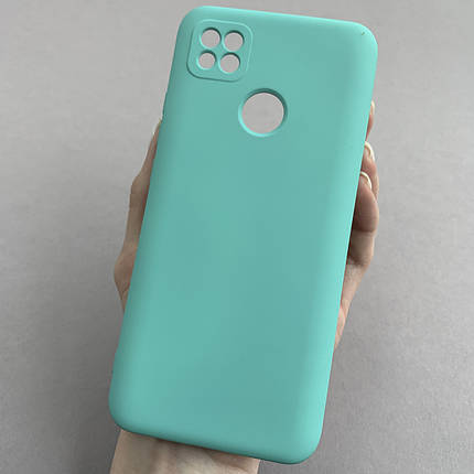 Чохол для Xiaomi Redmi 9C щільний із мікрофіброю чохол на телефон сяомі редмі 9с бірюзовий SSD, фото 1