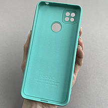 Чохол для Xiaomi Redmi 9C щільний із мікрофіброю чохол на телефон сяомі редмі 9с бірюзовий SSD, фото 3