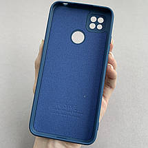 Чохол для Xiaomi Redmi 9C щільний з мікрофіброю чохол на телефон сяомі редмі 9с темно-синій SSD, фото 3