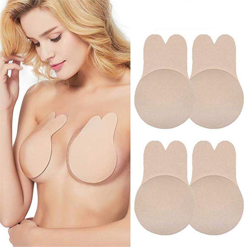 Бюстгальтер-невидимка Kiss Bra з ефектом push up чорний, бежевий. Invisible Fly Bra