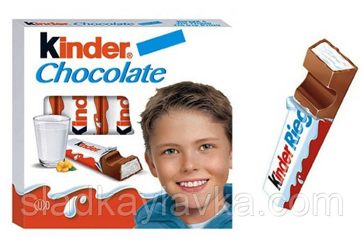 Шоколадний батончик Kinder Chocolate T4 4 шт * 50 грам (Ferrero)