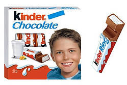 Шоколадний батончик Kinder Chocolate T4 4 шт * 50 грам (Ferrero)