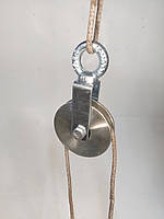 Такелажний блок 70мм з підшипником для мотузки, ролик