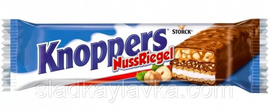 Шоколадний батончик Knoppers 40 грам (Німеччина)
