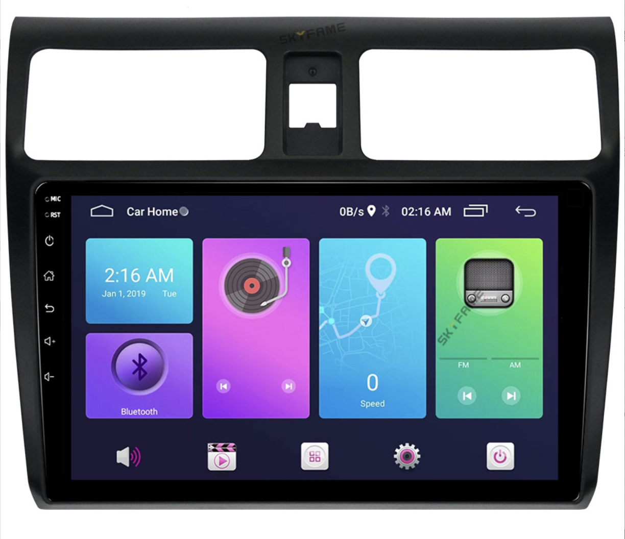 Магнітола для Suzuki Swift 2004-2010 на Android | Сенсорний екран, GPS, Bluetooth, камера заднього виду