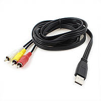 Аудио-видео кабель USB 2.0 на 3*RCA
