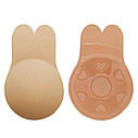Силіконовий невидимий бюстгальтер Invisible Push Up Beige Size L, фото 3