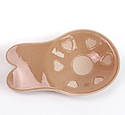 Силіконовий невидимий бюстгальтер Invisible Push Up Beige Size L, фото 7