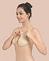 Силіконовий невидимий бюстгальтер Invisible Push Up Beige Size L, фото 4