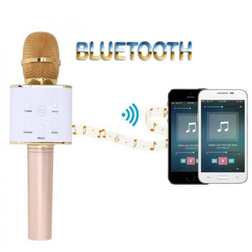 Микрофон с функцией Караоке Q7 StreetGo Bluetooth Karaoke USB AUX MP3 Player - фото 4 - id-p1847995996