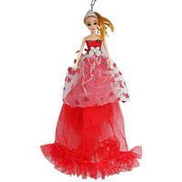 Кукла в бальном платье`Арбузы`, красная (MiC)