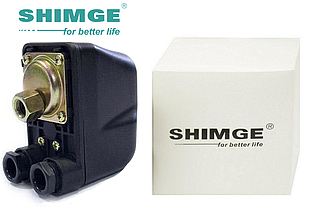 Реле тиску Shimge PS-02С механічне 1.4-2.8 бар гайка (чорний корпус)